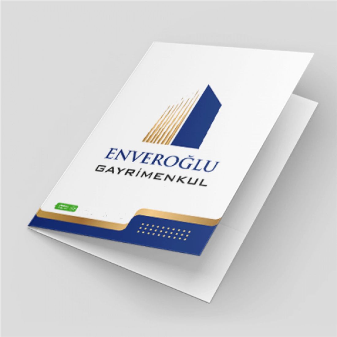 Kurumsal baskılı cepli sunum dosyası örneği